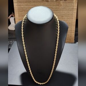 14k Gold Filled Rope necklace
